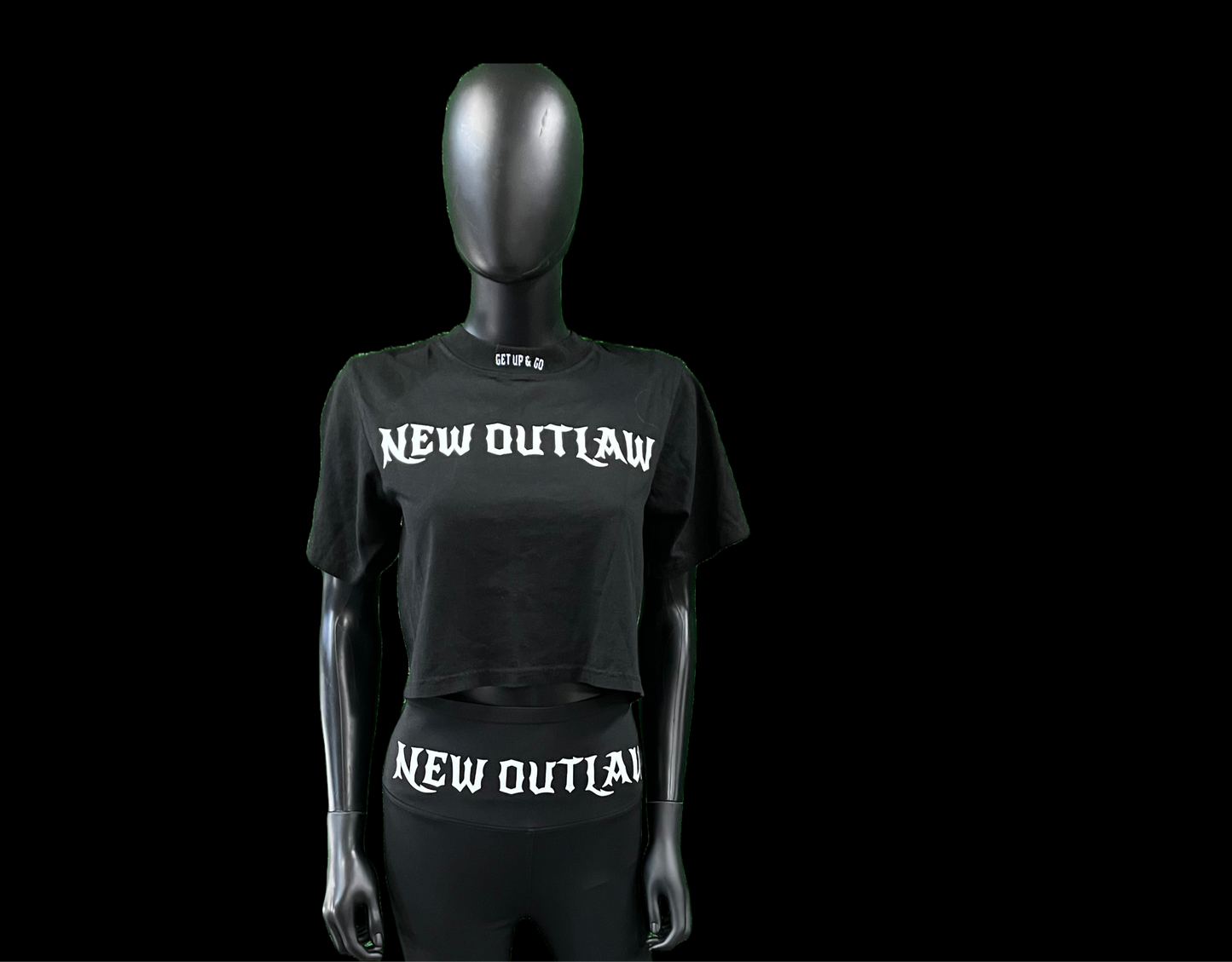 MAX HEAVYWEIGHT- BLACK - NEW OUTLAW DENIM - CROP TEE