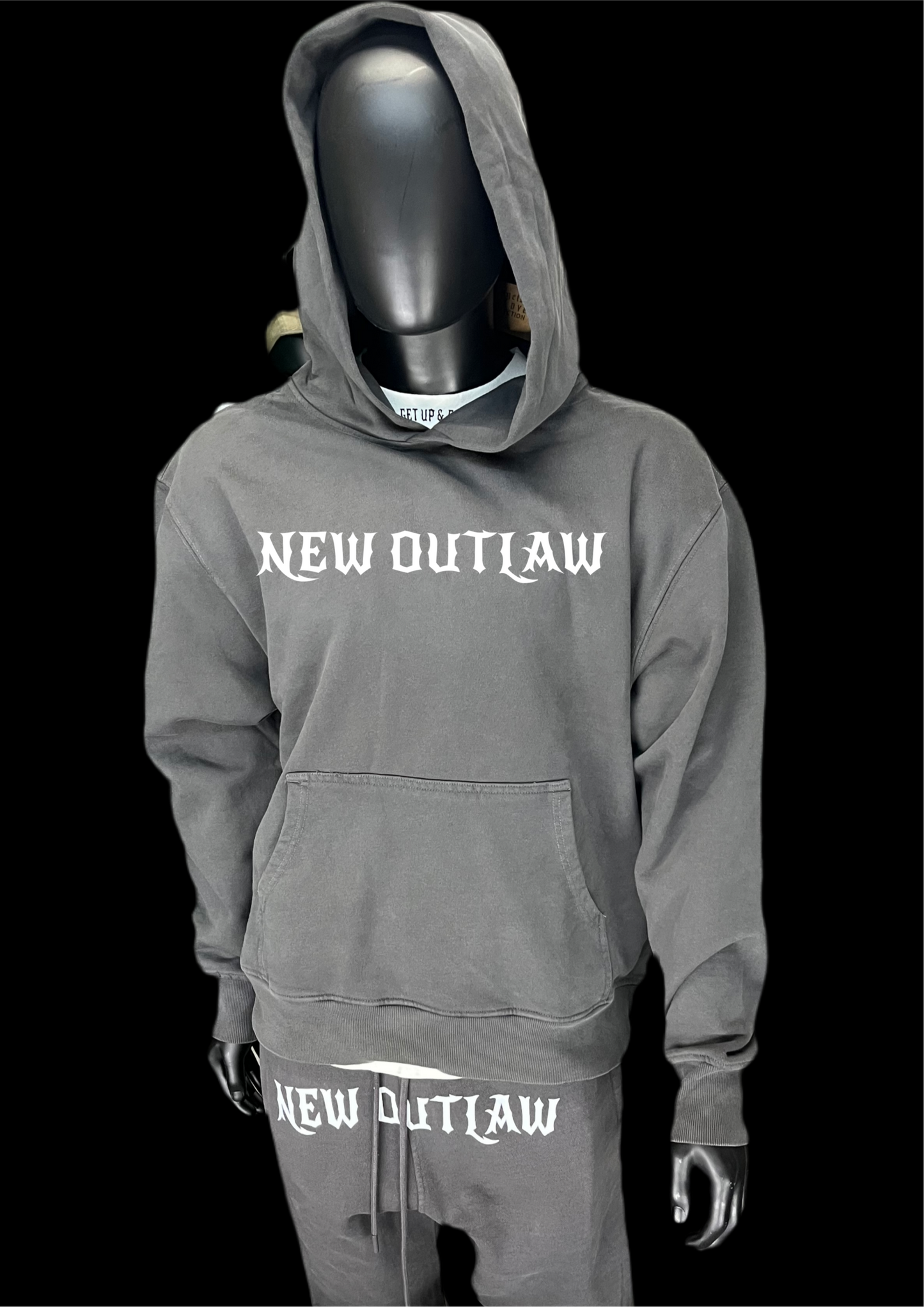 Max Heavyweight- New Outlaw Denim - Sweatsuit set - Shadow - Red Back - Unisex